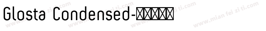 Glosta Condensed字体转换